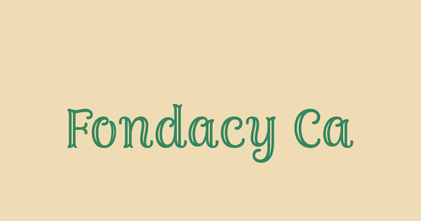 Fondacy Carved font thumb
